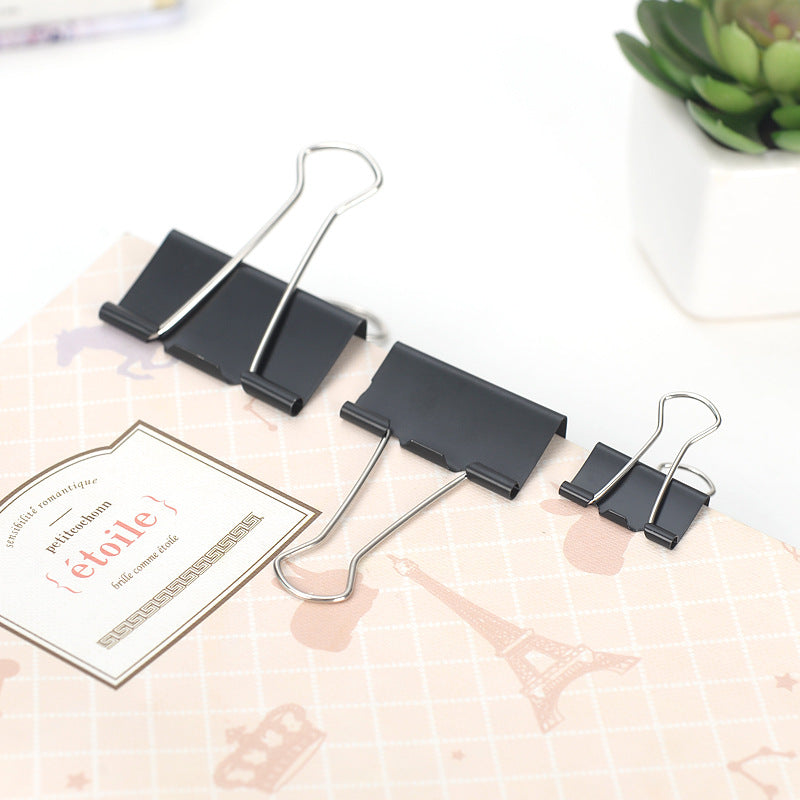 Hand Account Ticket Holder Black Long Tail Clip