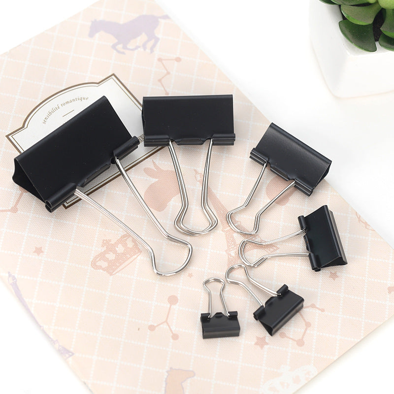 Hand Account Ticket Holder Black Long Tail Clip