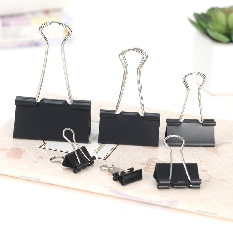 Hand Account Ticket Holder Black Long Tail Clip
