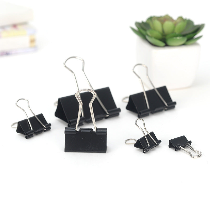 Hand Account Ticket Holder Black Long Tail Clip